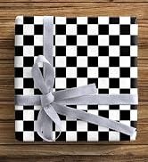 ZINTBIAL Race Car Wrapping Paper for Kids Birthday - Flames, Checkered Flags, Colorful Racing Car...