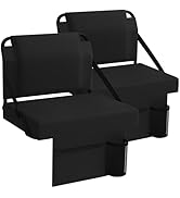 janiry Stadium Seat 2 Pack for Bleachers with Back Support,Portable Bleacher Chairs with Back and...