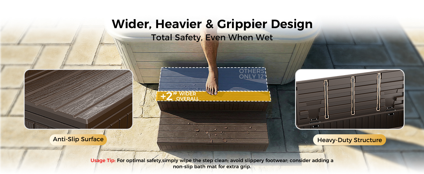 wider step