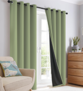 sage blackout curtains
