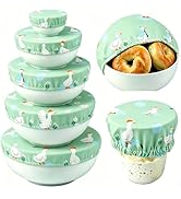 Pedobi 6PCS Bowl Covers Reusable Bread Proofing Bowl Covers Sourdough Bread Baking Accessories, G...