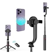 HAFOKO Magnetic Selfie Stick 40" + Wireless Remote Control Phone Mount for Vlog Golf Portable Tra...