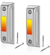 2Pcs Doorbell Push Button, Slivers Heavy Duty Metal Door Bell Wired Button LED Lighted Wall Mount...