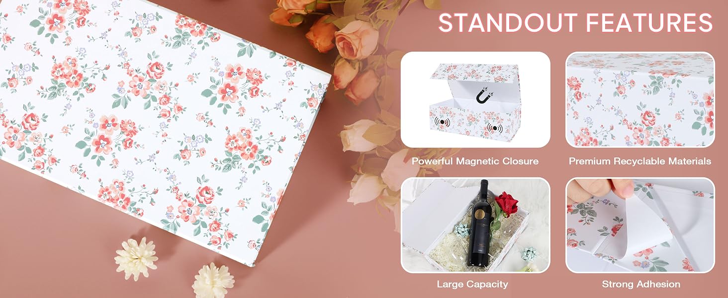 Gift Box with Magnetic Lids