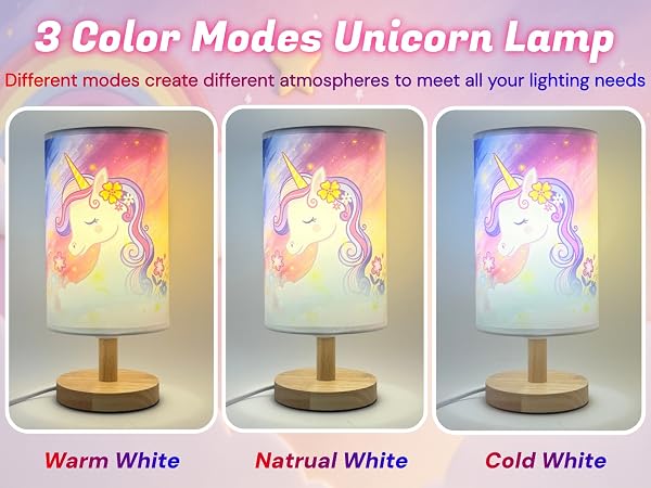 3 Color Mode Kids Table Lamp