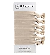 Ash Blonde Ribbon Hair Ties - 6 Pack