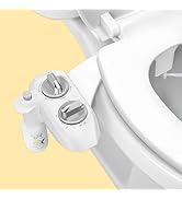 WHIFT 185 Bidet Dual Nozzle, Built-In Deodorizing Spray, Non-Electric Bidet Attachment For Toilet...