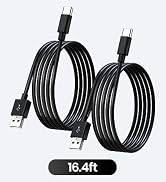 2PCS 16.4FT/5M USB to USB C Cable, Type C Power Cord for Home Security Cameras, Power Charging an...