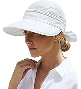 AlturaGo 2-in-1 Women’s Sun Visor Sun Hat Zipper Off Ponytail Friendly, Lightweight Quick Dry, Su...