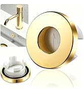 Sink overflow drain cover - Brass Overflow Ring Bathroom Basin Sink Round Hole Trim Cover Hole In...