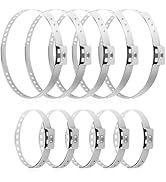 10PCS CV Boot Clamps Kit,Stainless Steel CV Axle Boot Clamp Tool,Adjustable CV Boot Banding Tool ...