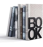 Book Ends - Decorative Metal Book Ends Supports for Bookrack Desk,Books, Unique Appearance Design...