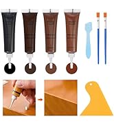 Dark Walnut Wood Filler Kit,4 Color Woods Repair Kit,Scratch Cover for Dark Woods, Repair Cracks,...