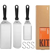OUII Griddle Accessories Kit for Blackstone and Camp Chef - 6 Pieces Griddle Spatula Set with 4x8...