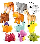 Mold Free Baby Bath Toys 12 Pcs for Toddlers/ Infants 6 - 12- 18 Months, No Hole No Mold Bathtub ...