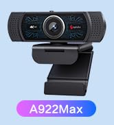 Angetube 4K Webcam for PC w/Microphone, USB Web Cam Built-in Privacy Cover | PDAF Auto Focus,