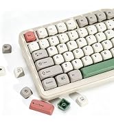 YMKPVR KBDiy 9009 Retro Keycaps Set, 139 Keys KOA Profile PBT Dye-Sublimation Custom Keycaps, Com...
