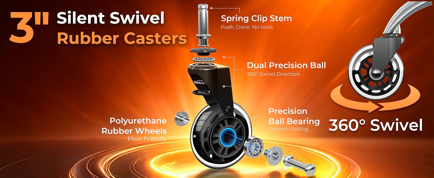 office chair wheels