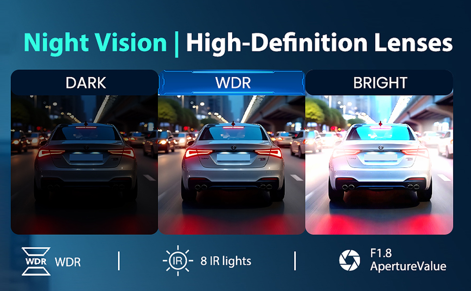 dash cam front and rear