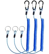 Booms Fishing T01 Coiled Lanyards for Fishing Rods and Fly Fishing Nets