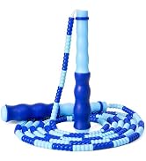 Jump Rope for Kids, Beaded Jumping Rope for 8-12, 9Ft Adjustable Skipping Rope with Soft Beaded, ...