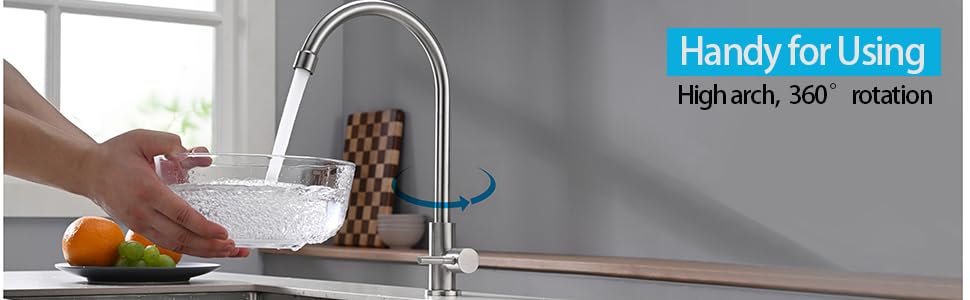 Apaix Cold Water Only Bar Sink Faucet