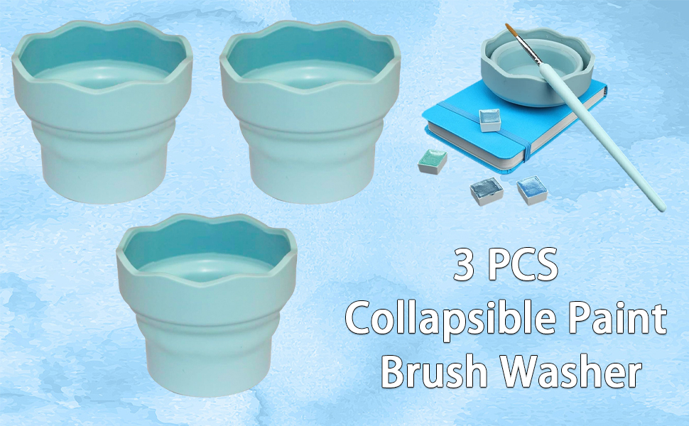 Collapsible Paint Brush Washer