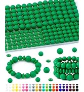 200Pcs FIVEIZERO Mixed Silicone Beads for Keychain Making, 12mm 15mm Round and 12mm Lentil Silico...