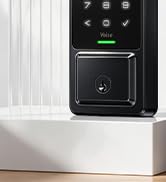 Veise DK027 Wi-Fi Smart Deadbolt Fingerprint Front Door Lock, Matte Black | Voice & Remote App