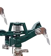 Impact Sprinkler Head on Metal Step Spike
