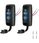 2PCS 3 Ports 12V RV USB Outlet 72W, 2PCS Type-C PD3.0 Quick Charge & Dual QC3.0 Panel Wall Surfac...