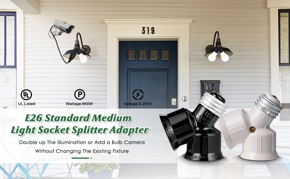 Twin Light Socket Adapter