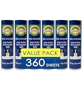 Large Surface Roller Refill for Scotch-Brite 50% Stickier Lint Roller, Works Great On Pet Hair (6...