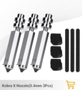 3PCS Kobra X Combo 0.4mm Quick-Swap Hardened Steel Nozzle
