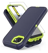 AWZHYDT for iPhone 17e/iPhone 16e Case | Heavy Duty Protective Case with Screen Protector [3 in 1...