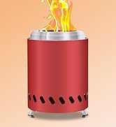HGD Small Tabletop Fire Pit, Smokeless Table Top Firepit Outdoor, Portable Mini Stove with Carry ...