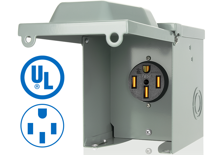 50 amp receptacle 50 amp rv outlet box