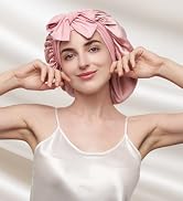 Mulberry Silk Bonnet for Sleeping Women Double Layer Silk Hair Wrap for Curly Short Long Hair