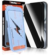 chubbycable 2 PCS for iPhone 16 Series Privacy Screen Protector Tempered Glass, Easy Installation...
