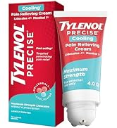 Tylenol Precise Cream, Cooling Sensation Pain Relief, Roll-On, Lidocaine 4%, Menthol 1%, Targeted...