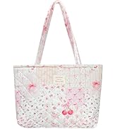 Sunwel Fashion Top Zipper Floral Quilted Bag Small Tote Bag for Women