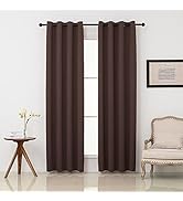 Pickluc Grommet Blackout Curtains 84 Inches Long 2 Panels, Light Blocking Window Drapes for Livin...