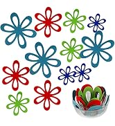Felt Pan Separators, Set of 20 & 4 Different Sizes, Flower Glass Bowl Separators/Dish Separators ...
