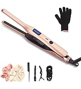 JAETON 3/10 Inch Pencil Flat Iron, Small Flat Irons for Short Hair, Beard and Pixie Cut, Mini Hai...