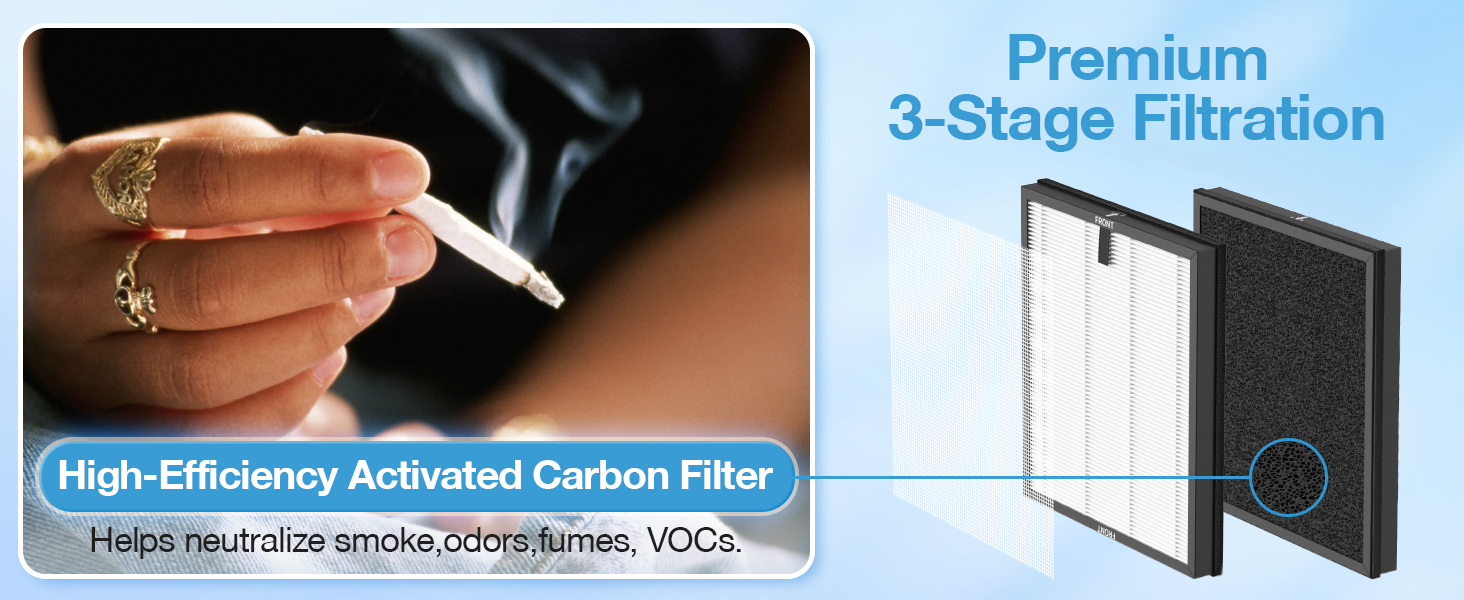 Air Purifier Replacement Filter for ECOSELF HAP603 Air Purifier