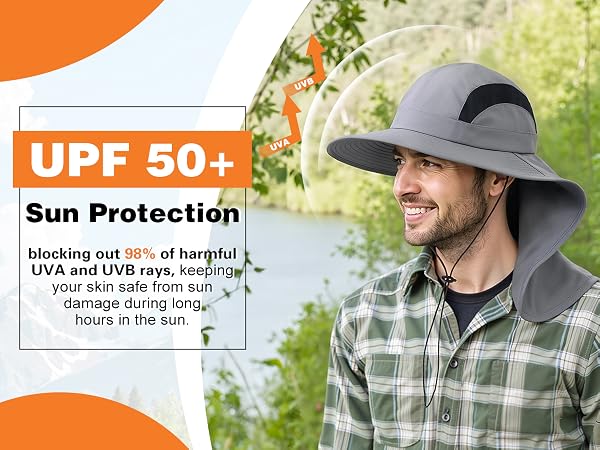 upf50 sun hat for men