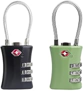 UP Security Luggage Locks TSA Approved, Airplane Travel Essentials, TSA Locks for Luggage, Suitca...