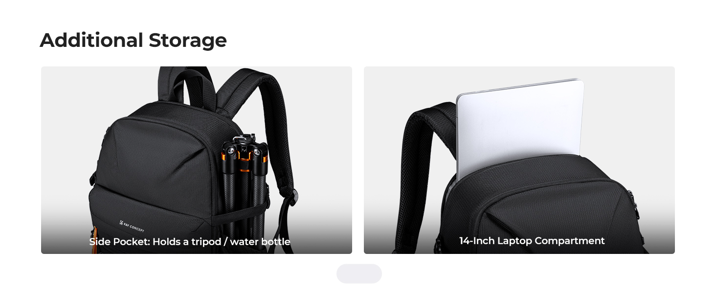 25L Camera Bag with 15.8" Laptop Compartment