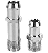 Camrusic 2Pcs Heater Hose Connector - Heater Hose Fittings for 3/4in Water Pump 5/8in Intake Auto...