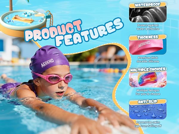 kids swim cap